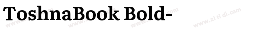 ToshnaBook Bold字体转换